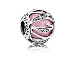 Pandora Nature's Radiance Charm, Pink and Clear Cubic Zirconia